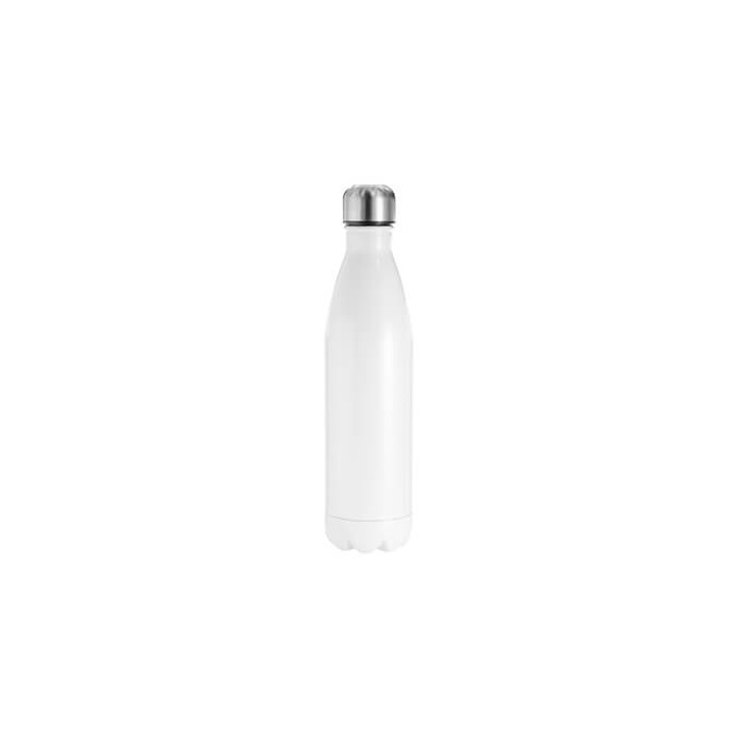 Valge metallist joogipudel, 500 ml