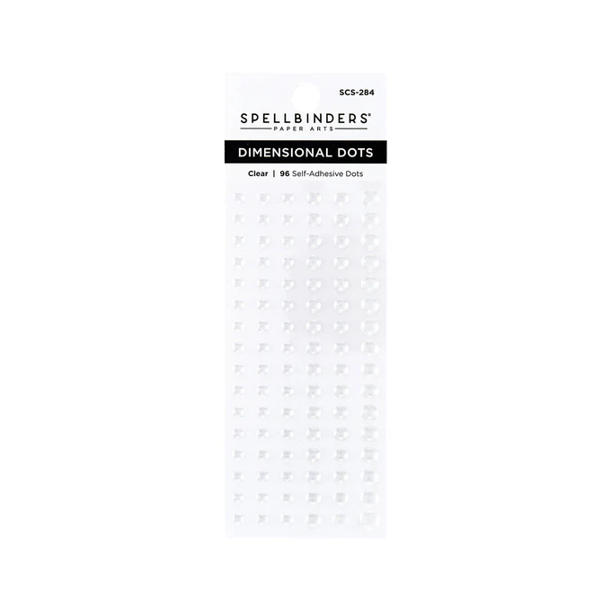 Spellbinders kleebitavad 3D täpid, Clear 96 tk