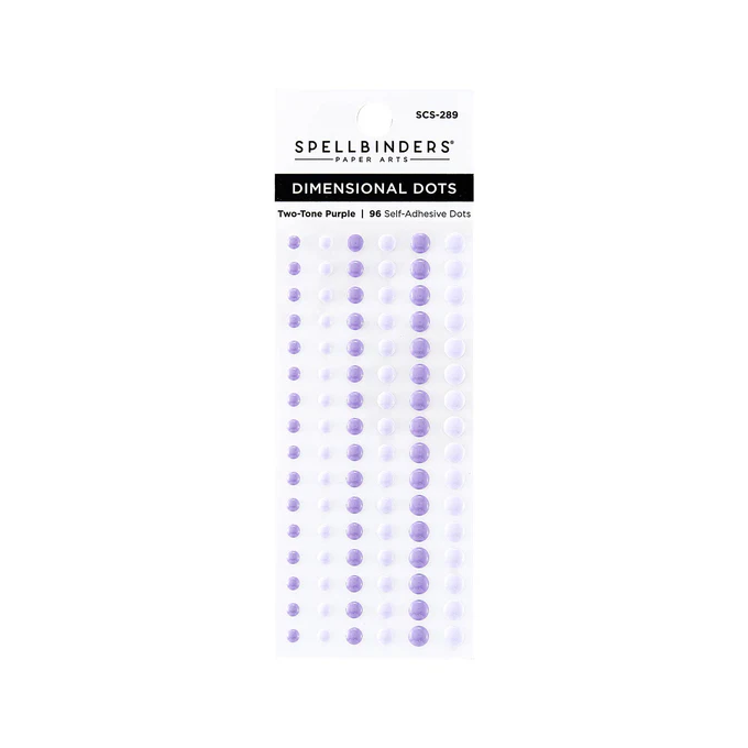 Spellbinders kleebitavad 3D täpid, 2-tone Purple 96 tk