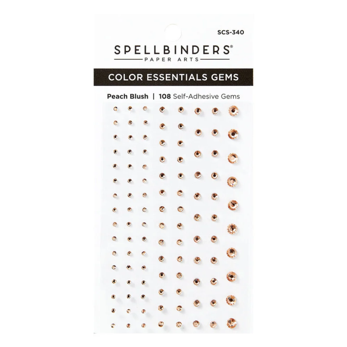 Spellbinders kleebitavad kivikesed, Peach Blush 108 tk