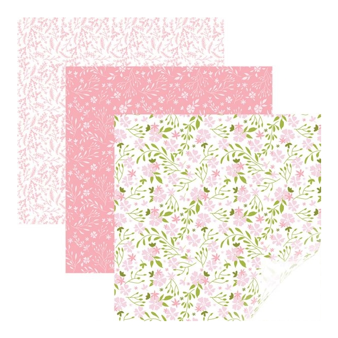 Patterned Iron -On Sampler, In Bloom Pink