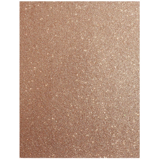 Glitterkartong "Rose Gold" 21 x 28 cm (Letter)