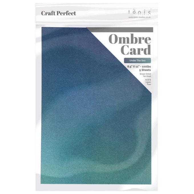 Craft Perfect glitterkartong Ombre Under The Sea