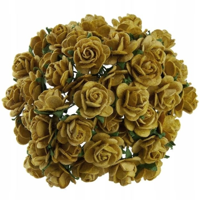 Avatud õiega roos 10 mm (10 tk), vana kuld