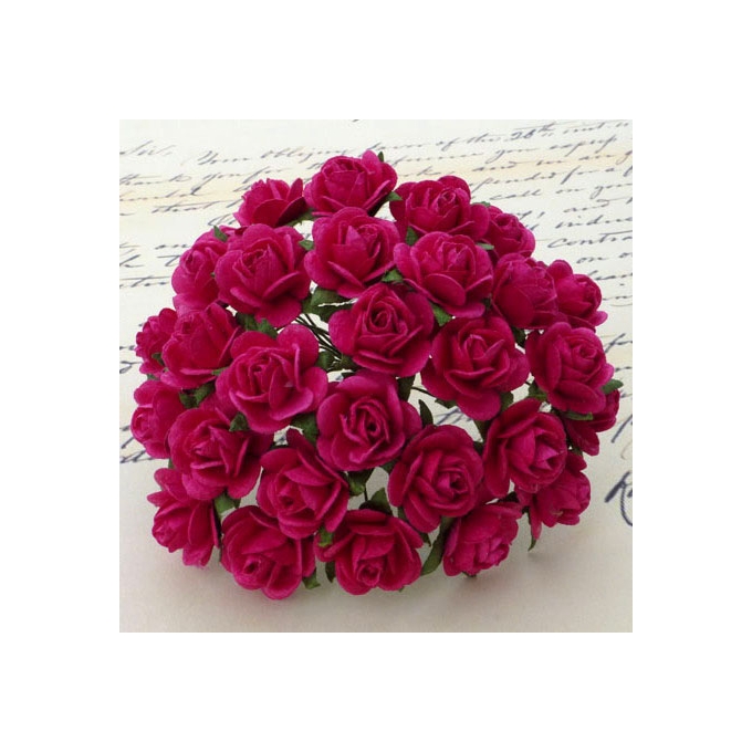 Avatud õiega roos 10 mm (10 tk), roosa