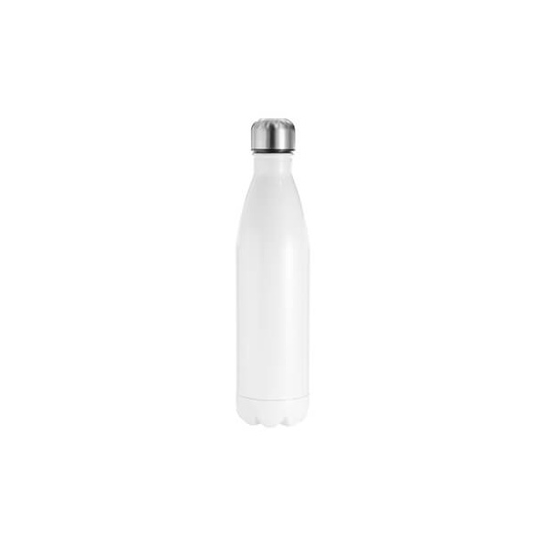 Valge metallist joogipudel, 500 ml