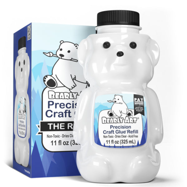 Bearly Art Precision Craft Glue täitepudel, 325 ml