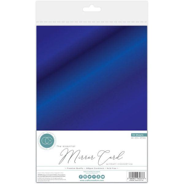 CC peegelkartong, A4 Blue, 10 lehte