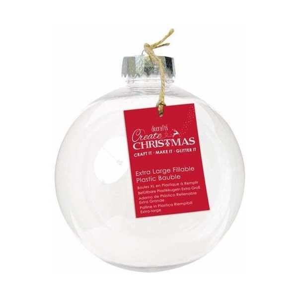 Plastikust täidetav jõulukuul d.15 cm
