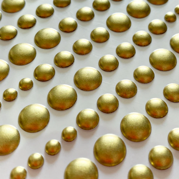 Kleebitavad täpikesed, Metallic Pale Gold Matte 96 tk
