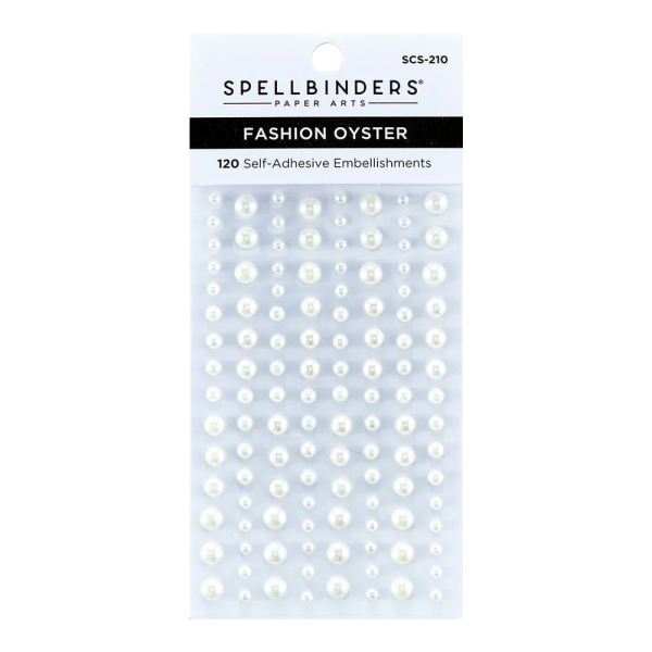 Spellbinders kleebitavad poolpärlid, Fashion Oyster 120 tk