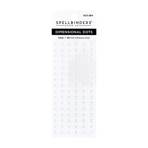 Spellbinders kleebitavad 3D täpid, Clear 96 tk