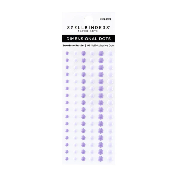 Spellbinders kleebitavad 3D täpid, 2-tone Purple 96 tk