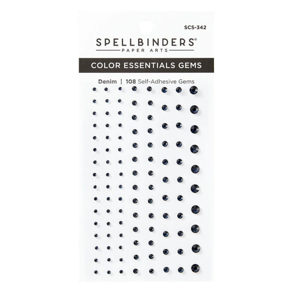 Spellbinders kleebitavad kivikesed, Denim 108 tk