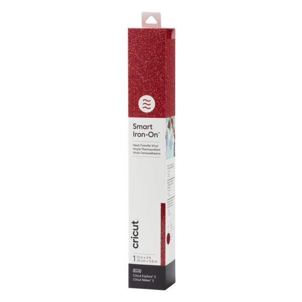 Smart Iron-On Glitter Red 0,9 m