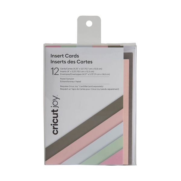 Cricut Joy™ Insert Cards, Pastel Sampler 12 tk