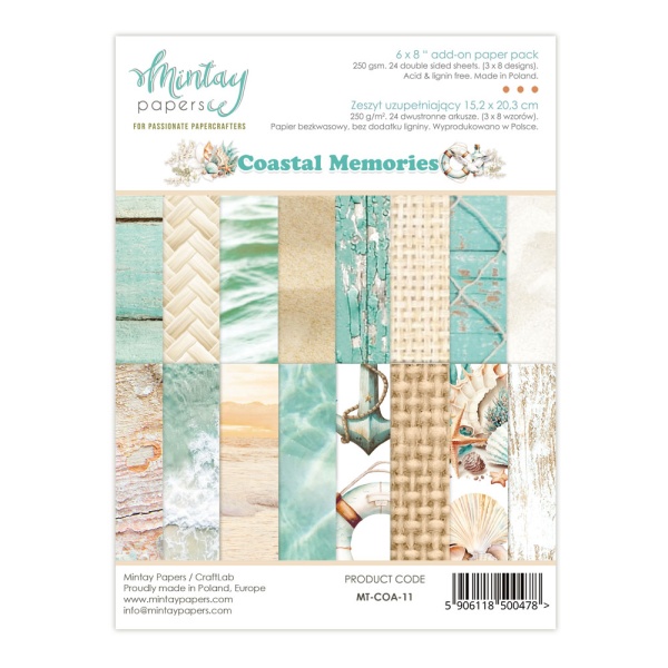 Disainpaberite plokk "Coastal Memories"