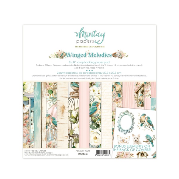 Disainpaberite plokk "Winged Melodies"