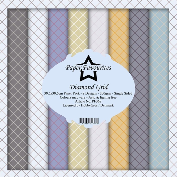 Paper Favourites Diamond Grid 30 x 30 cm