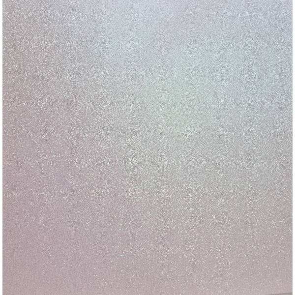 Glitterkartong 30,5×30,5cm - White