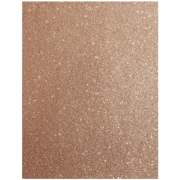 Glitterkartong "Rose Gold" 21 x 28 cm (Letter)