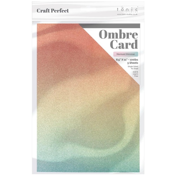 Craft Perfect glitterkartong Ombre Mermaid Shimmer