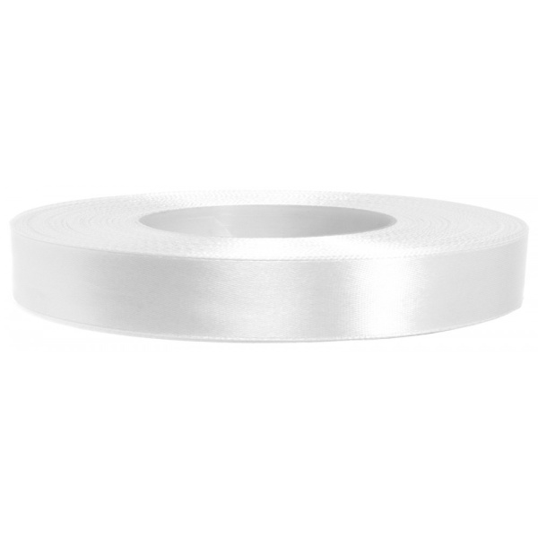 Satiinpael 12 mm valge