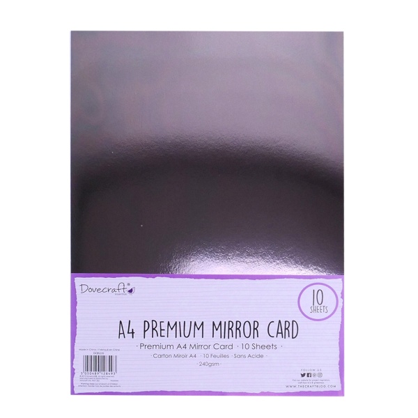 A4 Mirror Card Gun Metal