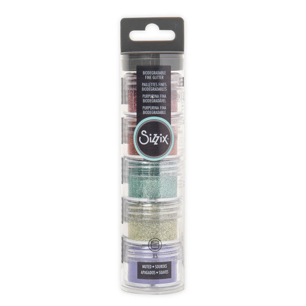 Sizzix glitterpulber Muted 5 x 12 g