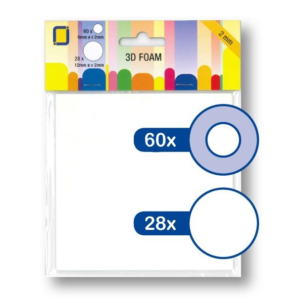 3D ümmargused padjad Ø 6 mm & Ø 12 mm x 2 mm