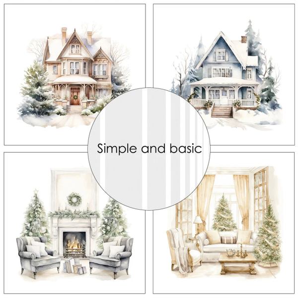 Disainpaberid "Cozy Christmas and Winter Scenes"