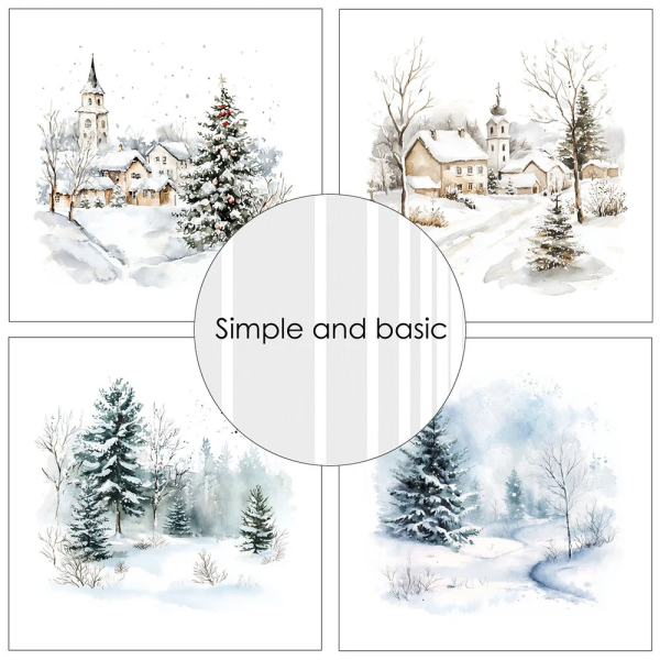 Disainpaberid "Cozy Christmas and Winter Scenes"