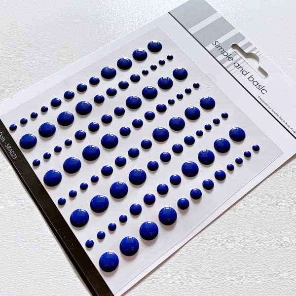 Kleebitavad täpikesed, Royal Blue 96 tk