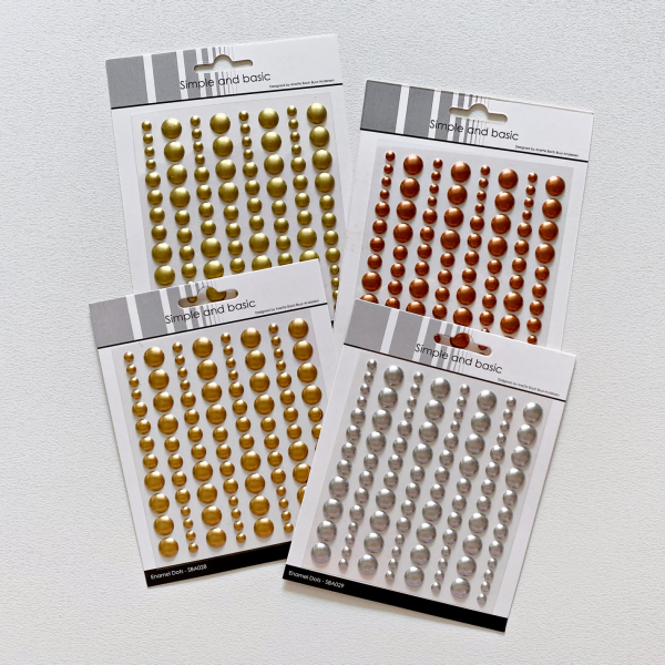 Kleebitavad täpikesed, Metallic Pale Gold Matte 96 tk