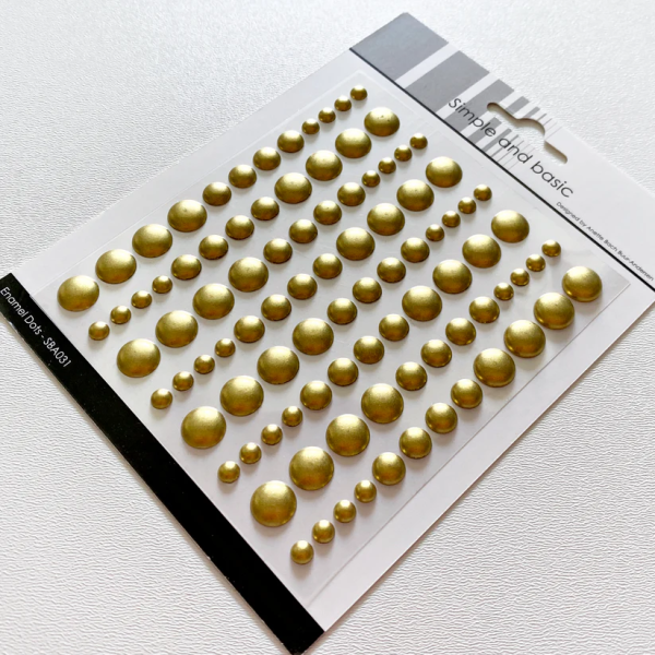Kleebitavad täpikesed, Metallic Pale Gold Matte 96 tk