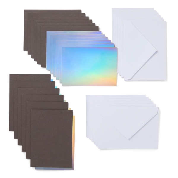 Cricut Insert Cards Gray/Silver/Holographic A6