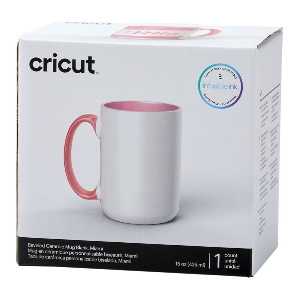 Cricut tass 425 ml, roosa