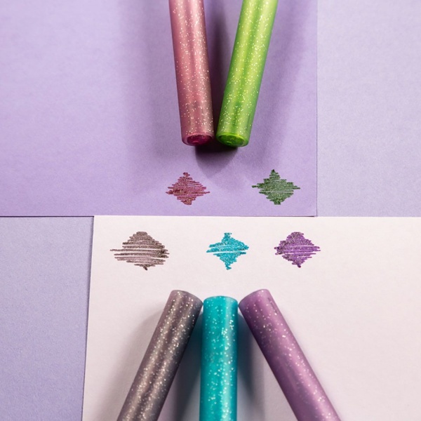 Glitter geelpliiatsid, "Merineitsi" (5 tk), 0.8