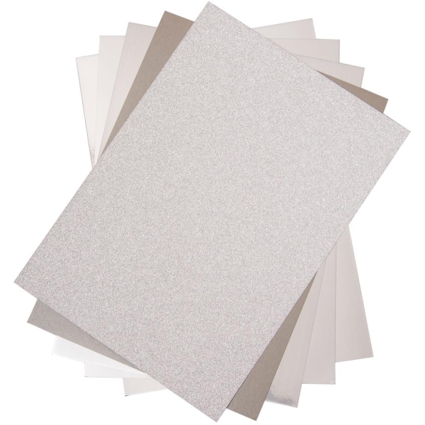Sizzix Opulent Cardstock Pack (Silver)