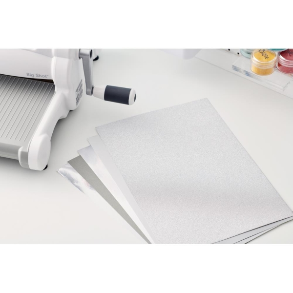 Sizzix Opulent Cardstock Pack (Silver)