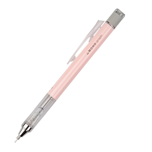 Mehaaniline harilik pliiats kustukummiga, Coral Pink 0,5 mm