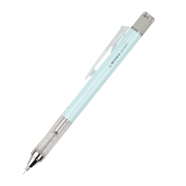 Mehaaniline harilik pliiats kustukummiga, Ice Blue 0,5 mm