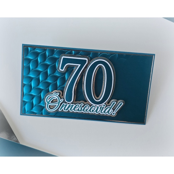Numbriga õnnitluskaart "Teal"