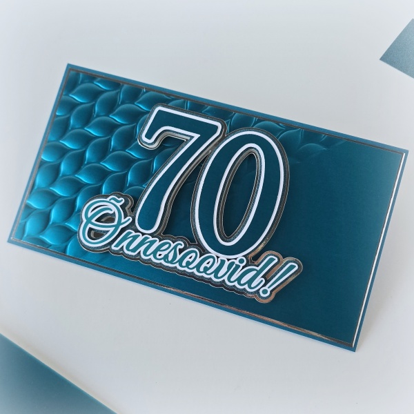 Numbriga õnnitluskaart "Teal"