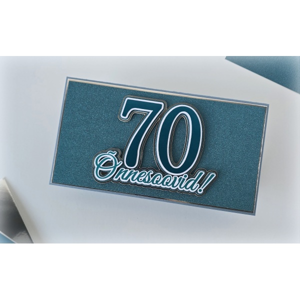Numbriga õnnitluskaart "Teal"